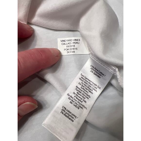 Vineyard vine, white
long sleeve polo, size large - Picture 4 of 5